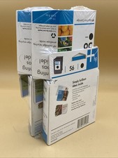 4 Genuine HP 56 Black Ink Cartridge Inkjet Print Expired Nov 2006 New Sealed picture