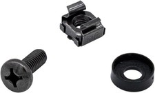 100 Pack M6x16mm Rack Mount Cage Nuts & Screws & Washers for Rack Mount Serve... picture