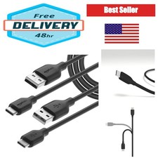 USB-A to USB-C Cable 2-Pack, 6 ft Fast Charging USB 2.0 480Mbps, USB-IF picture