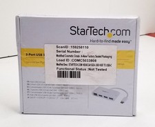 StarTech.com 3 Port USB C Hub w/Gigabit Ethernet USB Type C to 3 x USB-A picture