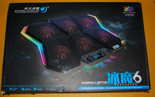 Coolcold RGB Laptop Cooling Pad, Gaming Laptop Cooling Stand 6 Quiet Cooling Fan picture