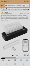 Rongta Portable Mobile Thermal Printer 300 DPI Bluetooth Wireless Letter A4 picture