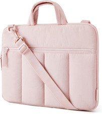 BAGSMART 13-14 Inch Laptop Sleeve with Handle and Accessory Pocket for Work | Qu picture