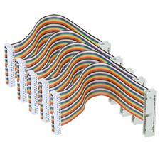 5Pcs GPIO Ribbon Cable for Male to Female 40pin Breadboard Jumper Wire Comput... picture