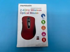 Memzuoix 2.4G Wireless Optical Mouse 1000 DPI with USB Receiver RED picture