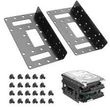 Internal Metal 2.5 To 3.5 Inch SSD HDD Hard Drive Mounting Bracket Tray 2 PCS picture