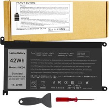51KD7 Laptop Battery Replacement for Dell Chromebook 11 3100 3180 3189 5190 picture