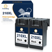 2Pc Black Ink Cartridge compatible for Canon PG-210XL PIXMA MP280 480 490 495 picture