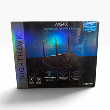 NETGEAR Nighthawk AX2400 WiFi 6 Dual-Band Router 2400Mbps 4-Port Black picture