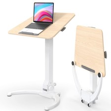 JOY worker Foldable Mobile Standing Desk Pneumatic Height picture