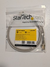 StarTech C6ASPAT4GR Cat6a Shielded STP Ethernet Cable 4ft 1.2m Gray New picture