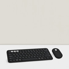 2 Combo Wireless Keyboard and Mouse Quiet Portable Customizable Logi Bolt Black picture