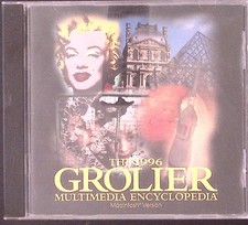 1996 GROLIER MULTIMEDIA ENCYCLOPEDIA MACINTOSH CD-ROM VINTAGE MAC SOFTWARE 819C picture