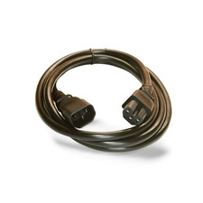 6ft Monitor to Computer Power Extension Cable C14 C15 IEC320 14AWG - Black picture