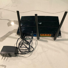 TP-LINK AC1750 Black Wireless Router, 4 LAN, Ethernet RJ-45, USB 2.0, 3 Ant picture