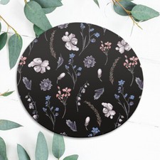 Wildflowers Botanical Nature Cute Mouse Pad Mat Office Desk Table Accessory Gift picture