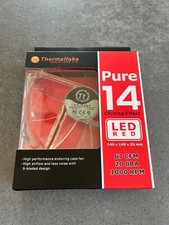 Thermaltake CL-F027-PL14RE-A Pure 14 LED Red 140x140x25mm Fan - NEW IN BOX picture