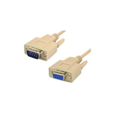25FT DB9 DB 9 9-Pin RS-232 Male to Female M/F Serial Extension Cable picture