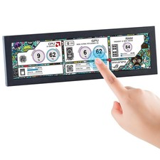 8.8 Inch Touchscreen Computer Secondary Screen 1920x480 FHD IPS LCD Display f... picture