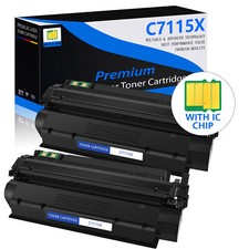 2 Packs C7115X Toner Cartridge Fit for HP LaserJet 1220se 3300 3310 3310mfp 3320 picture