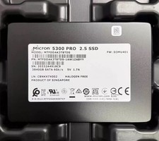Micron 5300 PRO 3.84TB SSD SATA 6Gb/s Solid State Drives MTFDDAK3T8TDS-1AW1ZABYY picture