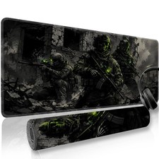 DOS Large Gaming Mouse Pad Compatible for PC/Laptop, Desk with Non-Slip Base & picture