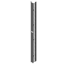 CPI Chatsworth 38646-714 vertical cable manager, regular finger, 45U, black picture