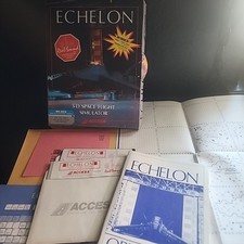 Echelon PC Game 1988 (IBM Tandy) Access Software 5.25