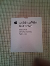 Apple ImageWriter Black Printer Ribbon Cartridge Vintage 1990s Lot of 2 NOS picture