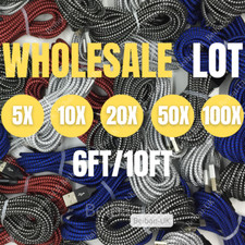 Wholesale Bulk Braided USB Charging Cable For iPhone 11 XR 8 7 Charger Data Cord picture
