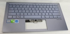 90NB0KZ1-R31US0 ASUS PALMREST TOP COVER W/KB US SILVER BLUE  ZENBOOK S13 GRADE A picture