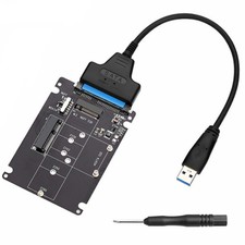 M.2 NGFF MSATA 2 in 1 Combine  To SATA Adapter USB3.0 picture