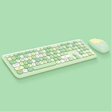 Mofii 666 Keyboard Mouse Combo Wireless 2.4G Mixed Color 110 Key Keyboard M RRYF picture