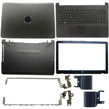 New LCD Back Cover/Bezel/Palmrest/Bottom/Hinges/Cover for HP 15-BS 15T-BS Black picture