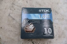 Sealed TDK 3.5in 1.44MB IBM Formatted High Density Floppy Disks 10 Pack picture