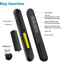 2 QUI Presentation Clickers, RF 2.4Ghz USB Wireless Presenter Remote picture