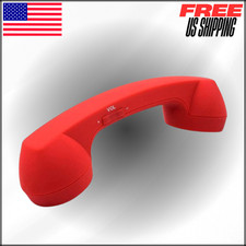 Retro Phone Handset with Wireless Bluetooth & USB Handsets Radiation Proof Red picture