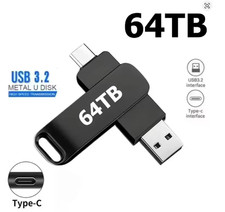 Metal USB 3.2 Flash Drive Dual Type-C 2-In-1 OTG Pendrive picture