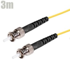 3M ST to ST UL Single Mode 9/125 Simplex Fiber Optic Optical Cable OFNR Yellow picture