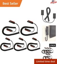 Maximize Device Security with Bulk Coiled Security Cable for Remotes - 5-Pack picture