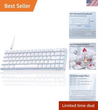 TMKB T68SE Gaming Keyboard, 60% Mechanical Keyboard, LED Backlit Ultra-Compac... picture