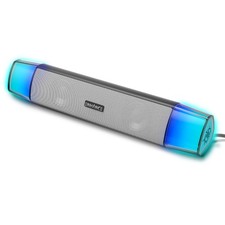 ENHANCE Theorem 3 White Sound Bar - Under Monitor Sound Bar with 12W Peak picture
