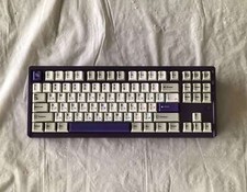 Spellbook Retro Gray White Purple Cherry Profile Dye subbed PBT Keycap Set picture