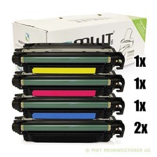 5x MWT ECO Compatible HP Color LaserJet Toner Cartridges XL for M-553-n picture