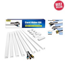 Cuttable & Customizable 116in Cord Cover System: Sophisticated Wire Management picture