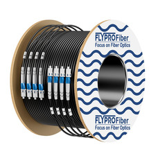 Flyprofiber- 4 Core OS2 Single Mode LC LC Outdoor Fiber Patch Cable 50M | 164Ft, picture