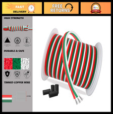 100ft 3 Pin Extension Cable 22AWG Stranded Tinned Copper Wire for LED Strips RGB picture