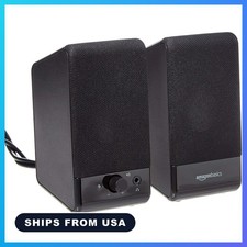 USB-Powered Computer Speakers with Volume Control for Desktop or Laptop PC picture