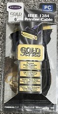 BELKIN IEEE 1284 PRINTER CABLE 6’ FOOT GOLD-SERIES F2A046-06-GLD SEALED NEW picture