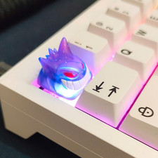 Artisan Gengar Pokemon Keycap – Handmade Resin Mechanical Keyboard Custom Keycap picture